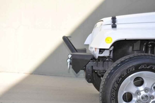 DV8 Offroad 07-18 Jeep Wrangler JK/JL FS-7 Mid Length Steel Front Bumper w/ LED Lights - Image 9
