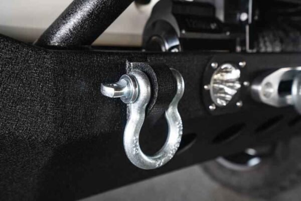 DV8 Offroad 07-18 Jeep Wrangler JK/JL FS-8 Mid Length Steel Front Bumper w/ LED Lights - Image 10