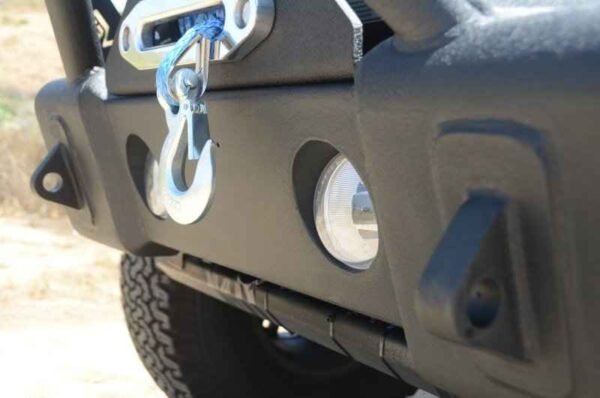 DV8 Offroad 07-18 Jeep Wrangler JK/JL FS-13 Steel Stubby Front Bumper w/ Fog Lights - Image 6