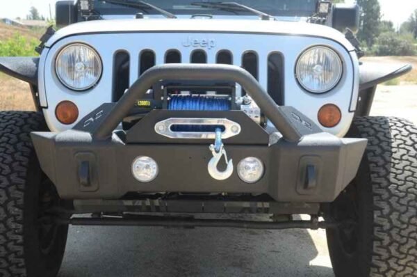 DV8 Offroad 07-18 Jeep Wrangler JK/JL FS-13 Steel Stubby Front Bumper w/ Fog Lights - Image 10