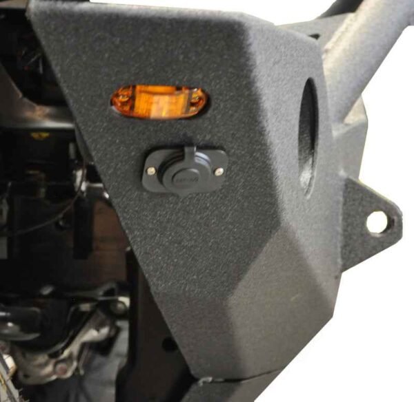 DV8 Offroad 07-18 Wrangler JK FS-18 Mid Length Steel Front Bumper w/ Fog Lights - Image 9
