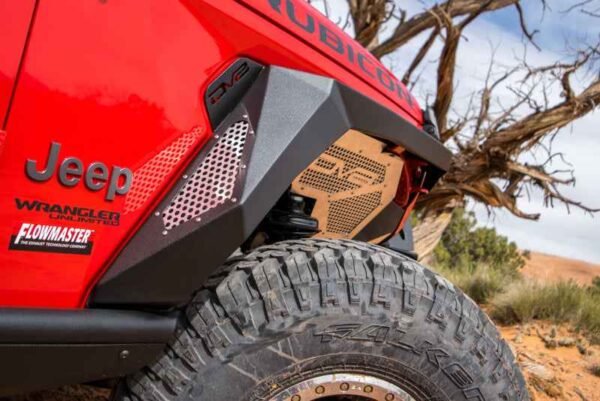 DV8 Offroad 2018+ Jeep Wrangler JL Armor Fenders w/ LED Turn Signal Lights - Image 3