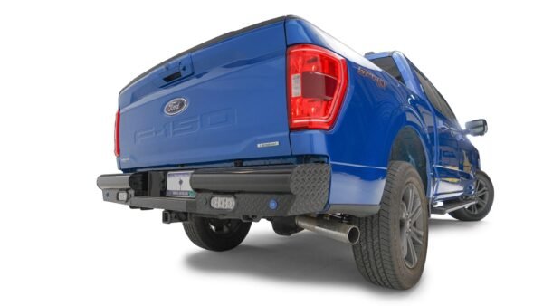 FF21-T5050-1 Fab Fours Black Steel Rear Bumper - Image 2