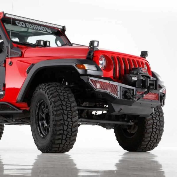 Go Rhino 07-18 Jeep Wrangler JK (Sport/Rubicon/Sahara) Rockline Front Bumper Lower Skid Plate ONLY - Image 4