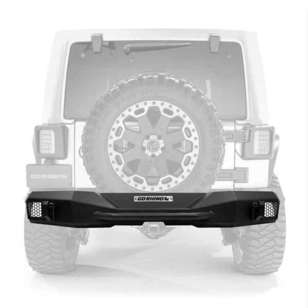Go Rhino 07-18 Jeep Wrangler JK/JKU Rockline Rear Stubby Bumper - Image 2