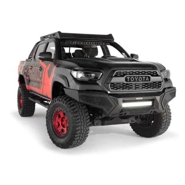 Go Rhino 16-21 Tacoma Element Front Bumper w/ Power Actuated Hide-away Light Bar Mount Tex Black - Image 8