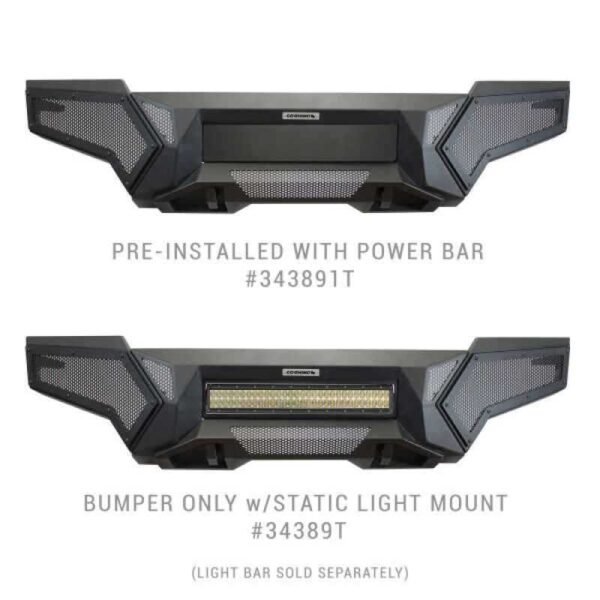 Go Rhino 16-21 Toyota Tacoma Element Front Bumper with Fixed Light Bar Mount Textured Black - Image 5