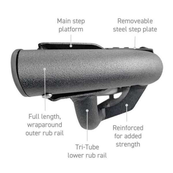 Go Rhino Dominator Xtreme DT Side Steps - Tex Blk - 73in. (Boards ONLY/Brackets Req.) - Image 5