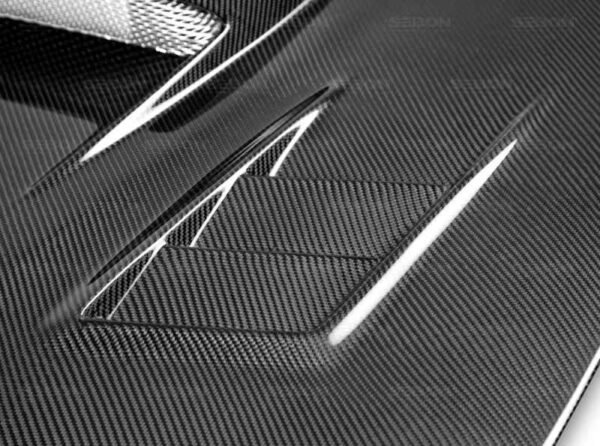 Seibon 06-07 Subaru WRX/STi CWII Carbon Fiber Hood - Image 4