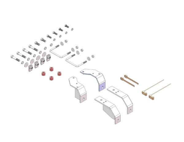 HUS31395 Husky Towing Fifth Wheel Trailer Hitch Mount Kit Bracket