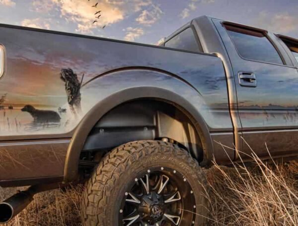 Husky Liners 07-13 Chevy/GMC Silverado/Sierra Black Rear Wheel Well Guards - Image 7