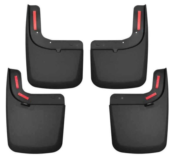 Husky Liners 17 Ford F-250 Super Duty / F-350 Super Duty Front and Rear Mud Guards (w/ Flares) Black - Image 2