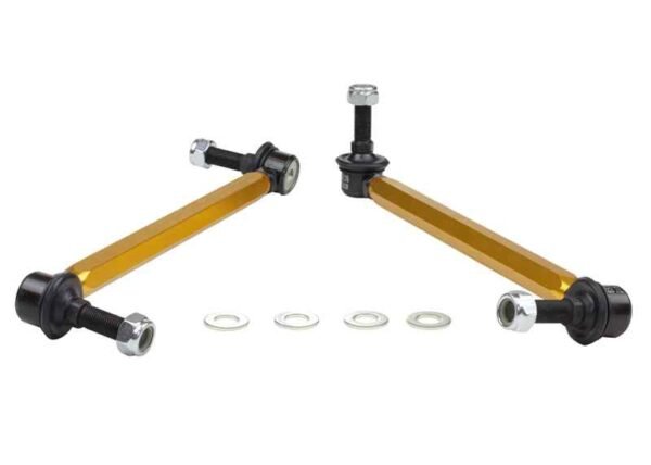 Whiteline 05+ Mustang Coupe 8cyl (Inc Shelby GT/ GT500) Front Swaybar Link Kit H/Duty Adj Steel Ball - Image 2
