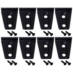 Kentrol 07-18 Jeep Wrangler JK Door Hinge Overlays 8 Pieces 4 Door - Textured Black