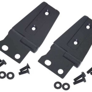 Kentrol 07-18 Jeep Wrangler JK Hood Hinge Pair - Textured Black
