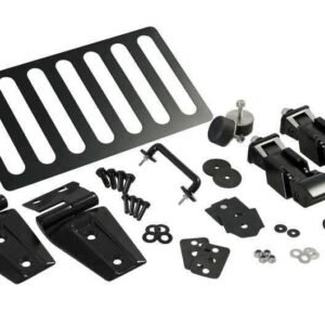 Kentrol 07-18 Jeep Wrangler JK Hood Kit - Powdercoat Black