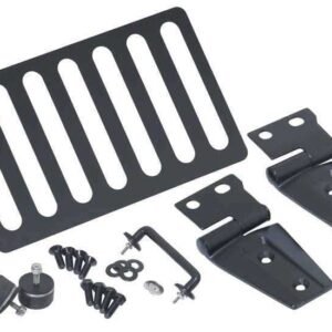 Kentrol 07-18 Jeep Wrangler JK Hood Kit Without Hood Catch - Textured Black