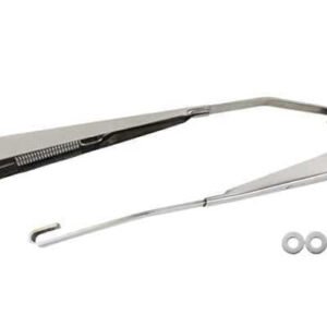 Kentrol 07-18 Jeep Wrangler JK Windshield Wiper Arms Pair - Polished Silver
