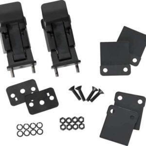 Kentrol 42-95 Jeep CJ/Wrangler YJ Hood Catch Pair TJ Style - Powdercoat Black
