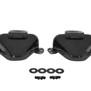 Kentrol 81-95 Jeep CJ/Wrangler YJ Interior Door Latch Brackets Pair - Powdercoat Black