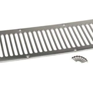 Kentrol 87-95 Jeep Wrangler YJ Hood Vent 8 Holes- Polished Silver