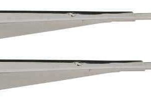 Kentrol 87-95 Jeep Wrangler YJ Windshield Wiper Arms Pair - Polished Silver
