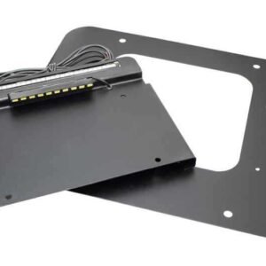 Kentrol 97-06 Jeep Wrangler TJ BackSide License Plate Mount with LED
