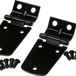 Kentrol 97-06 Jeep Wrangler TJ Hood Hinge Pair - Powdercoat Black