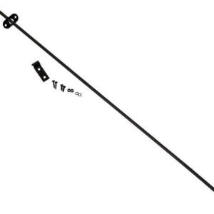 Kentrol 97-06 Jeep Wrangler TJ Hood Prop Rod - Powdercoat Black