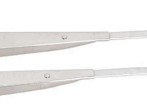 Kentrol 97-06 Jeep Wrangler TJ Windshield Wiper Arms Pair - Polished Silver