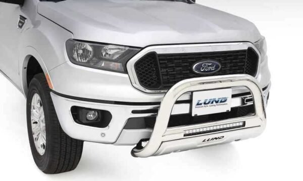 Lund 05-15 Toyota Tacoma Bull Bar w/Light & Wiring - Polished - Image 2