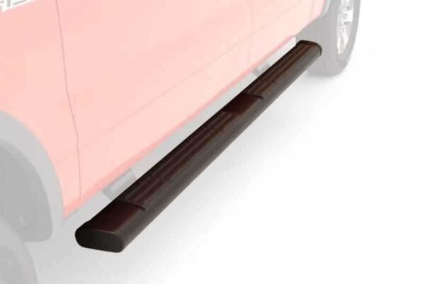 Lund 07-17 Chevy Silverado 1500 Ext. Cab 6in. Oval Straight Black Nerf Bars - Black - Image 8
