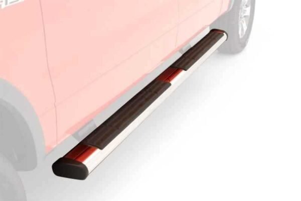 Lund 07-17 Chevy Silverado 1500 Ext. Cab 6in. Oval Straight Chrome Nerf Bars - Chrome - Image 7