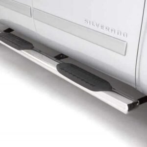 Lund 07-17 Chevy Silverado 1500 Ext. Cab 6in. Oval Straight SS Nerf Bars - Polished