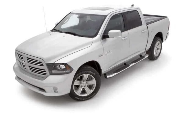 Lund 09-15 Dodge Ram 1500 Crew Cab (Built Before 7/1/15) 5in. Oval Bent Nerf Bars - Chrome - Image 6