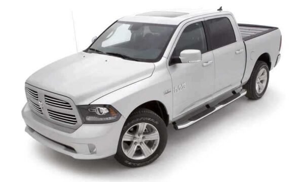 Lund 09-15 Dodge Ram 1500 Crew Cab (Built Before 7/1/15) 5in. Oval Bent Nerf Bars - Chrome - Image 7