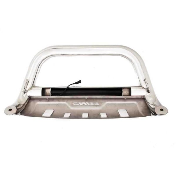 Lund 11-17 Chevy Silverado 2500 Bull Bar w/Light & Wiring - Polished - Image 3