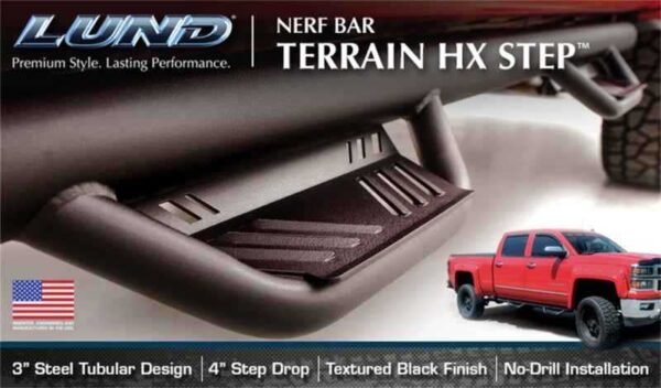 Lund 14-18 Toyota 4Runner SR5/Trail/TRD PRO Terrain HX Step Nerf Bars - Black - Image 6