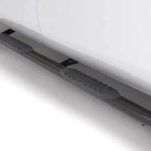 Lund 15-18 Ford F-150 Std. Cab 4in. Oval Curved Steel Nerf Bars - Black