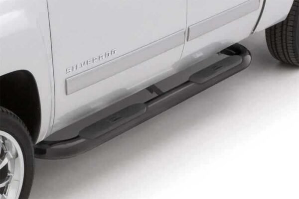 Lund 15-18 Ford F-150 Std. Cab 4in. Oval Curved Steel Nerf Bars - Black - Image 5
