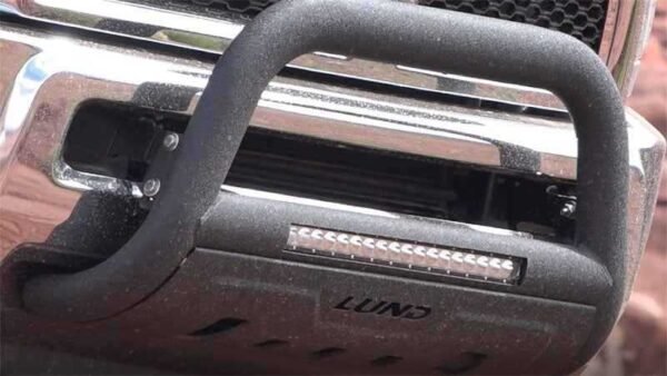 Lund 16-17 Nissan Titan XD Bull Bar w/Light & Wiring - Black - Image 5