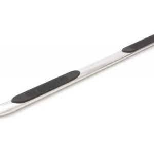 Lund 2019 Chevy Silverado 1500 Double Cab 4In Oval Curved SS Nerf Bars - Polished Stainless