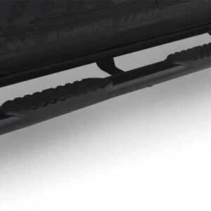 Lund 2019 Chevy Silverado 1500 Double Cab 5in Oval Curved Black SS Nerf Bars - Black