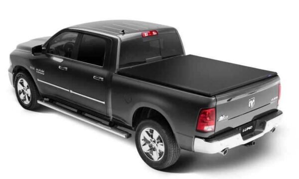 Lund 96-04 Dodge Dakota (6.5ft. Bed) Genesis Elite Roll Up Tonneau Cover - Black - Image 3