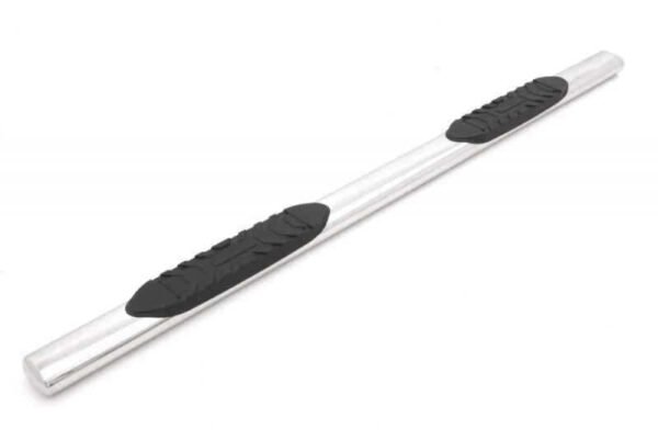 Lund 99-13 Chevy Silverado 1500 Ext. Cab 5in. Oval Straight SS Nerf Bars - Polished - Image 3