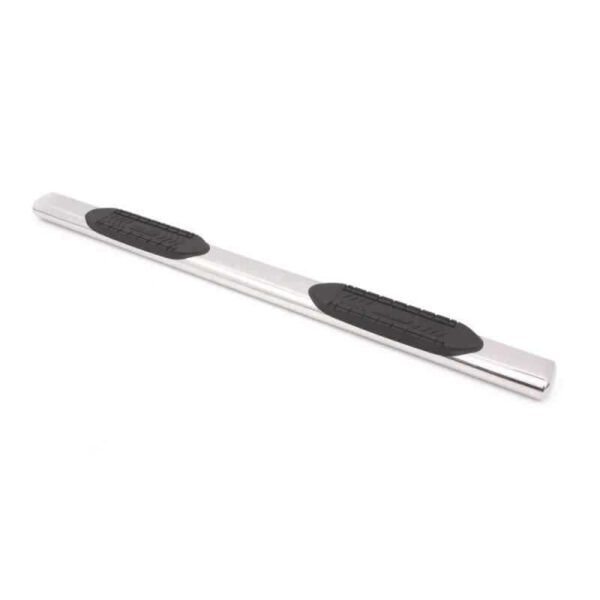 Lund 99-13 Chevy Silverado 1500 Std. Cab 6in. Oval Straight SS Nerf Bars - Polished - Image 4