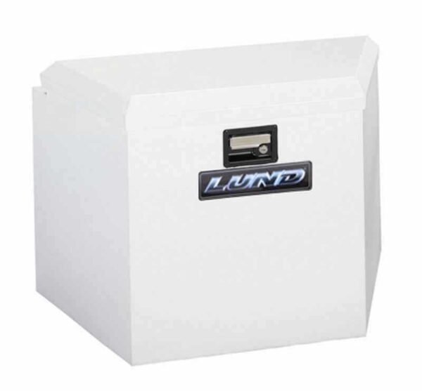 Lund Universal Alum Trailer Tongue Storage Box - White - Image 2