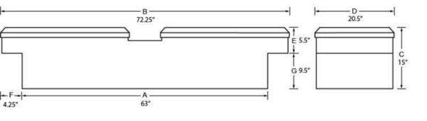 Lund Universal Aluminum Gull Wing Cross Box - Brite - Image 8