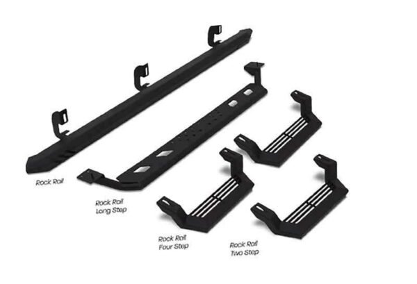 Lund Universal Long Step Rock Rails - Black - Image 10