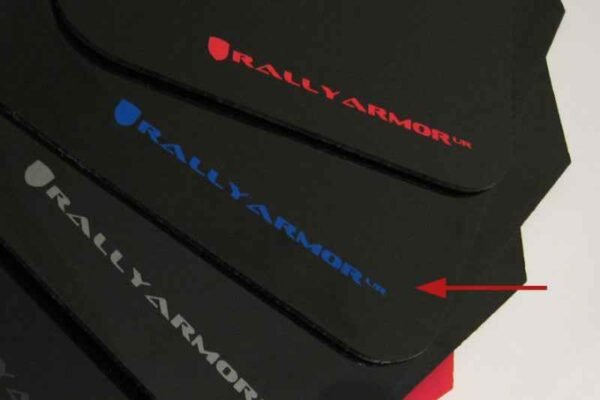 Rally Armor 02-07 Subaru WRX/STI/RS/2.5i (wagons req mod) UR Black Mud Flap w/ Blue Logo - Image 2